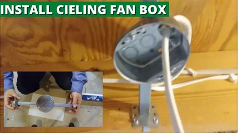 installing ceiling fan metal box|flush mount ceiling fan installation.